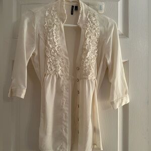 Light weight button up in front and toes in the back